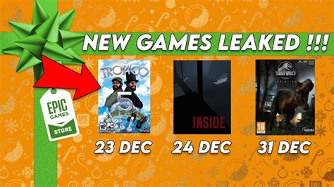 epic games christmas leak|Epic Games Store Free Games List 2024